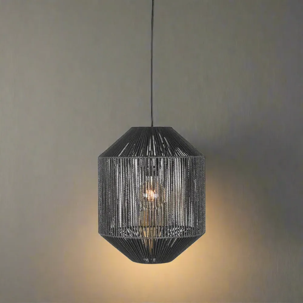 Hanglamp Ibiza | Zwart Jute Label51