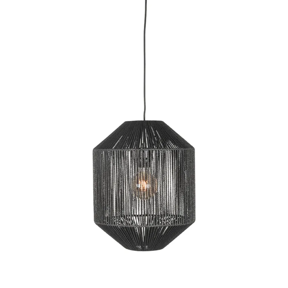 Hanglamp Ibiza | Zwart Jute Label51