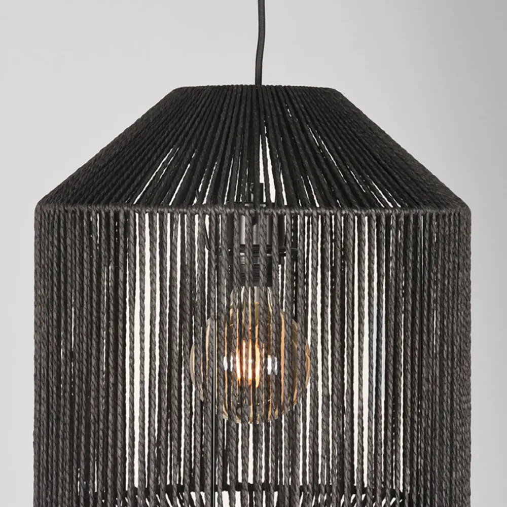 Hanglamp Ibiza | Zwart Jute Label51