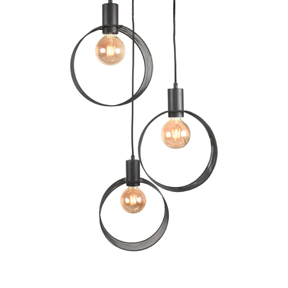 Hanglamp Ronda 3-lichts | Zwart Metaal Label51