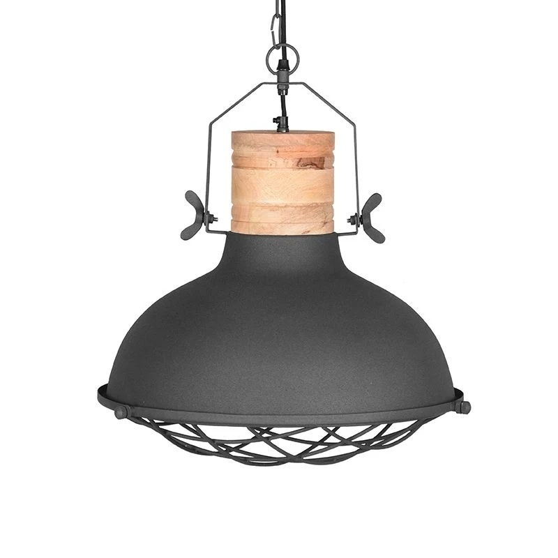 LABEL51 Hanglamp Grid - Grijs Metaal - 52x52x48cm