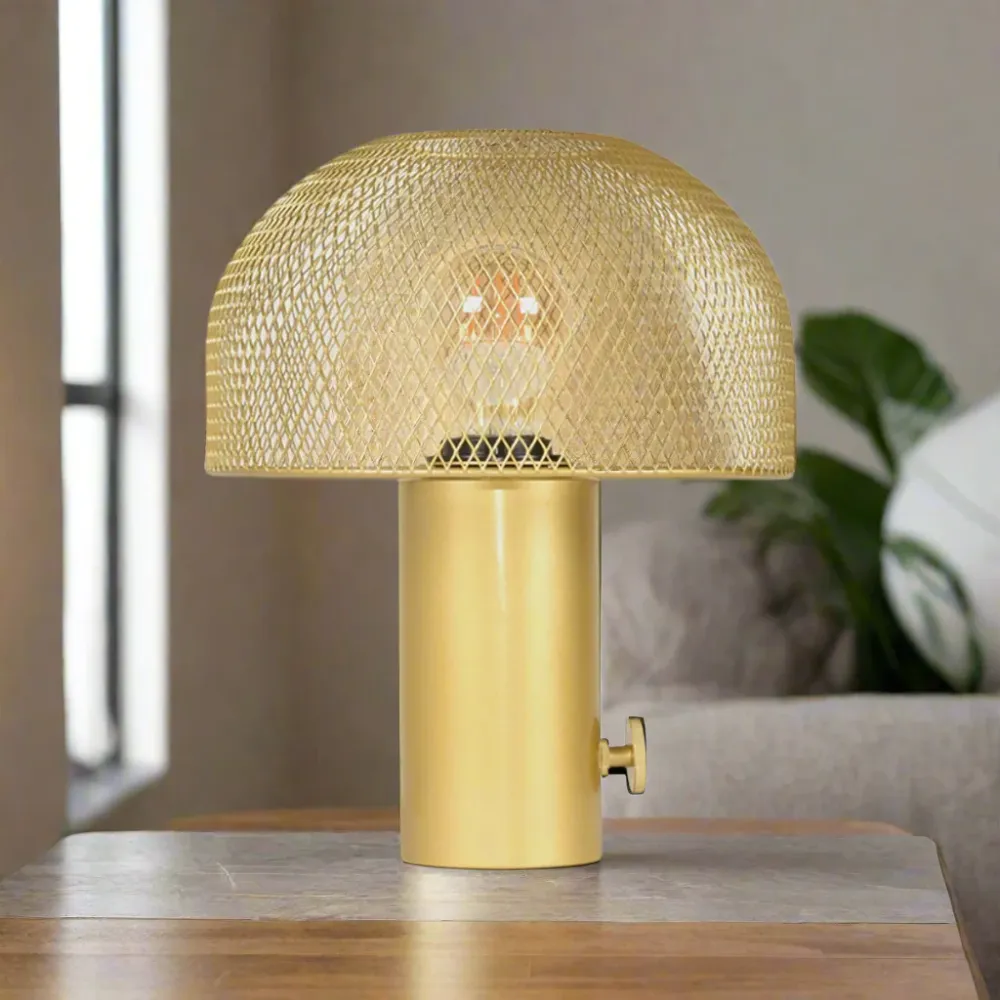 Tafellamp Fungo | Goud Metaal Label51