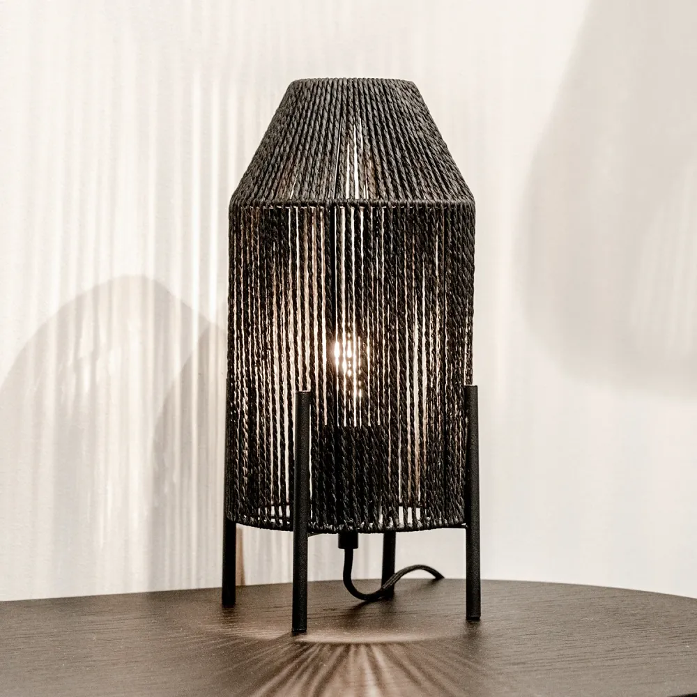 Tafellamp Ibiza | Zwart Jute Label51