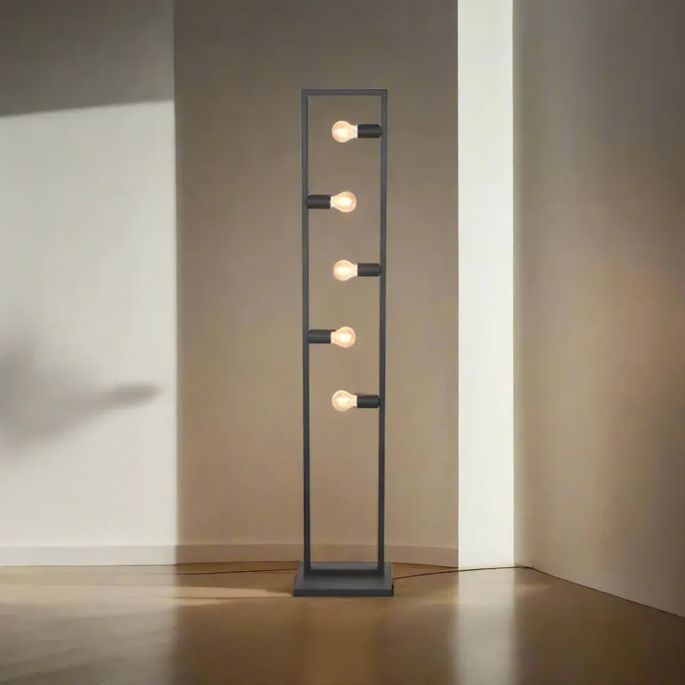 Vloerlamp Quadrato | Zwart Metaal Label51