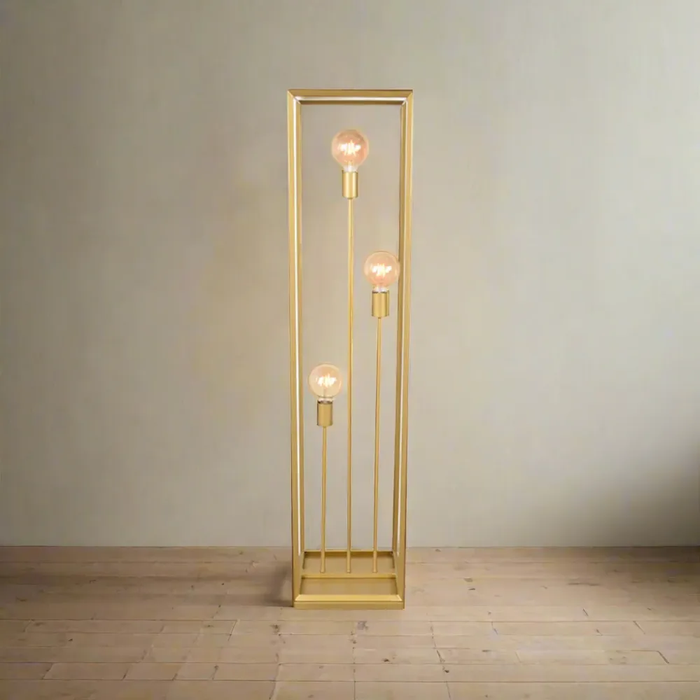 Vloerlamp Tetto | Goud Metaal Label51