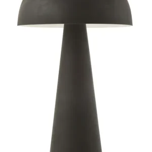 Lamp Paddenstoel Metaal Mat Zwart Extra Groot