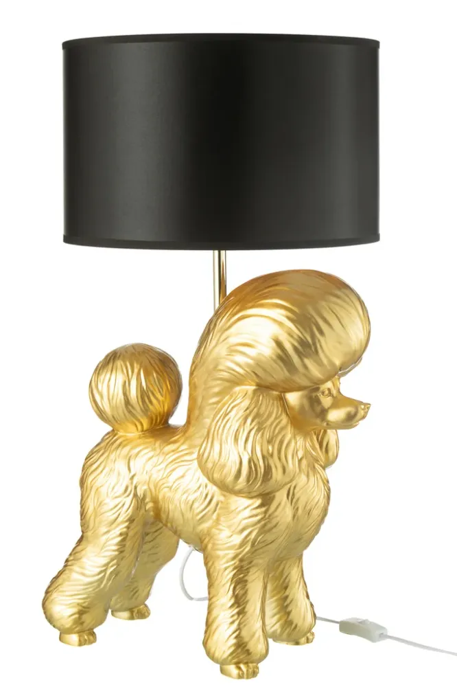 Lamp Poedel Hars Goud