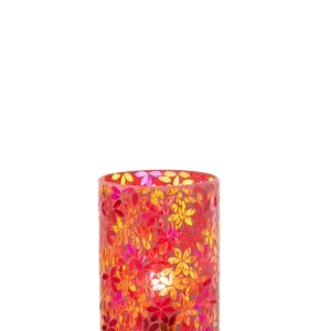 Lamp Tafel Bloem Mozaïek Glas Roze Klein