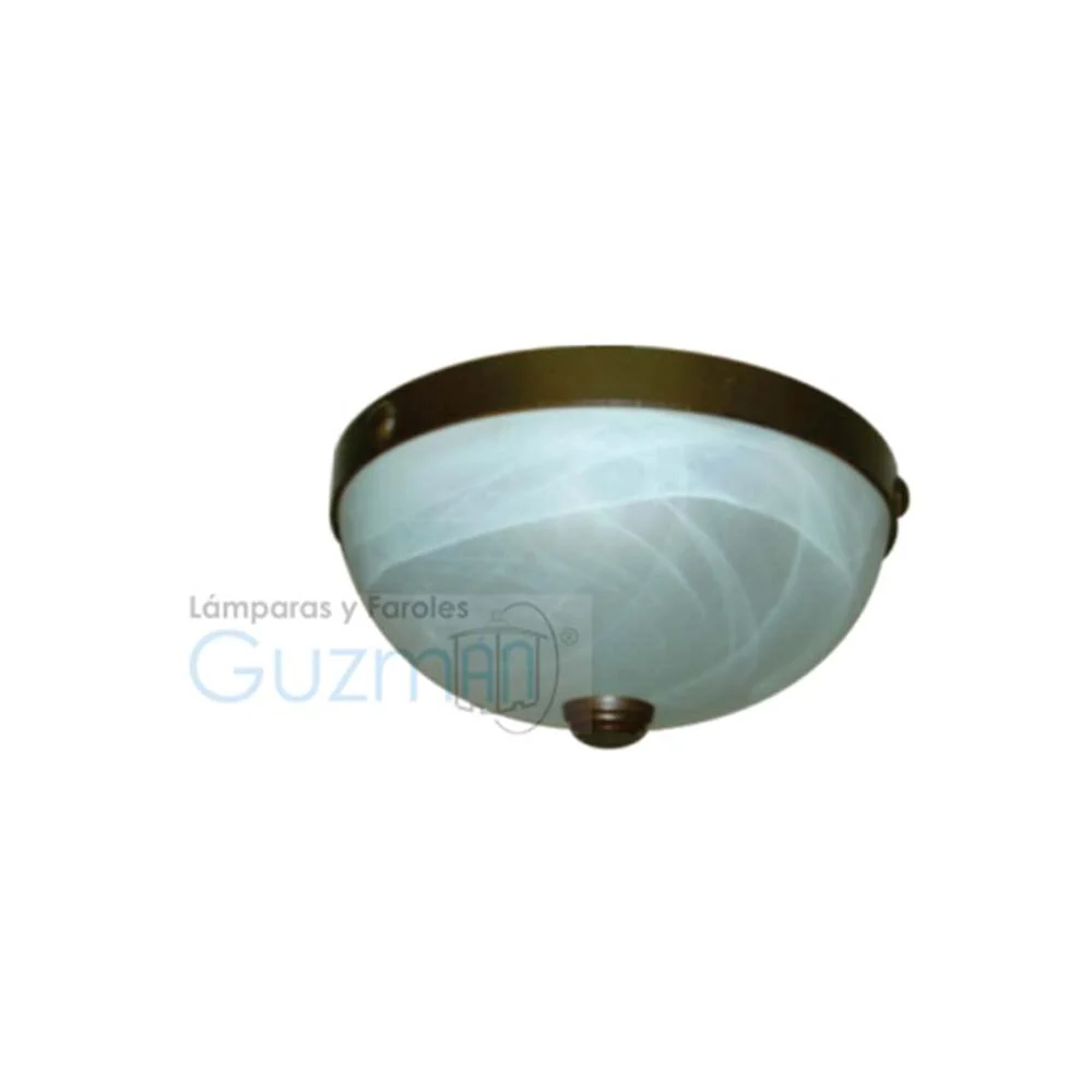 PLAFON BOTON MEDIANO 2 LUCES MCA GUZMAN LAMPARAS Y FAROLES GUZMAN