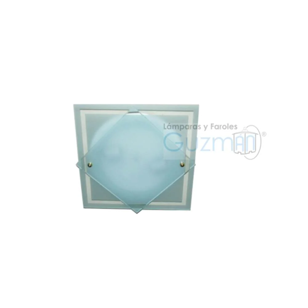 PLAFON GRANDE CRISTAL FIGURA ROMBO 2 LUCES MCA GUZMAN LAMPARAS Y FAROLES GUZMAN