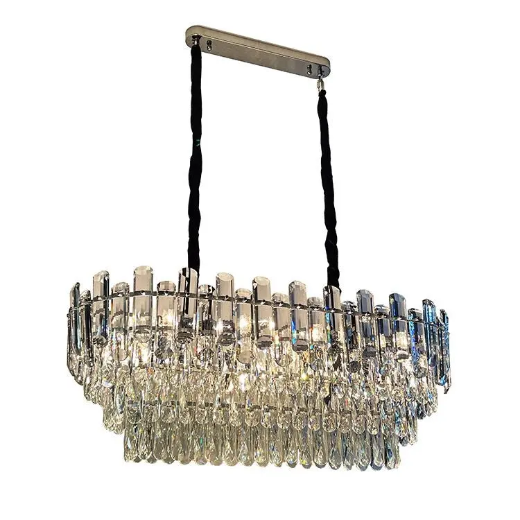 Hanglamp Cristal - Chrome -Ovaal Lampen & Meer