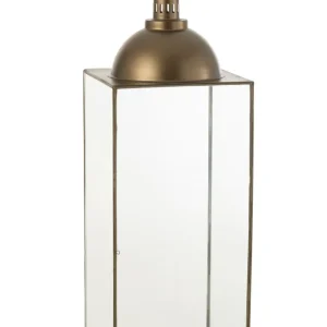 Lantaarn Hagrid Glas/IJzer Brons L
