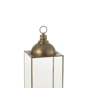 Lantaarn Hagrid Glas/IJzer Brons M