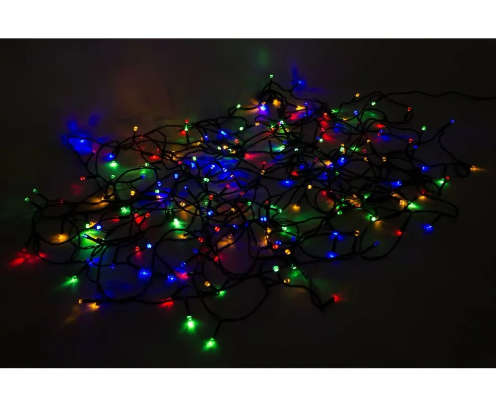 LED Diamant Lichtsnoer 24m, 200 LED's, IP44, Binnen/Buiten Gebruik