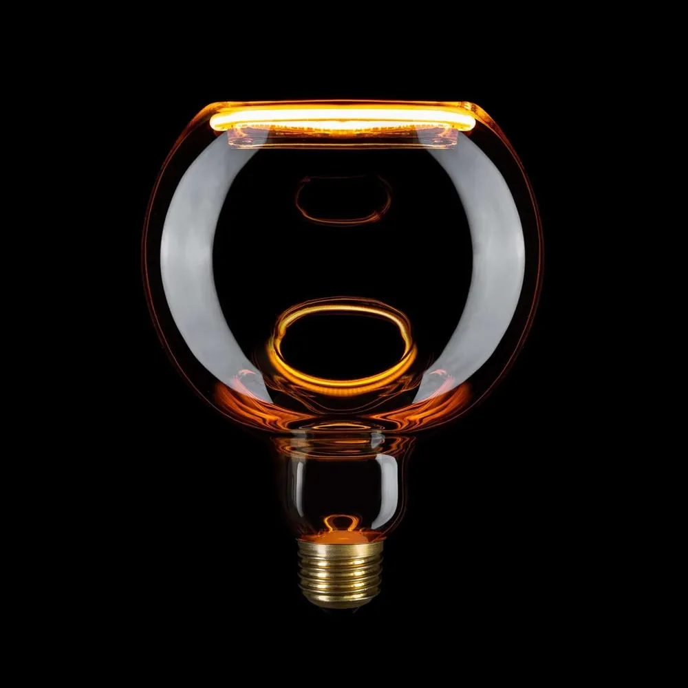 LED lichtbron Smoky Ghost Line CRI 90 G125 6W 220Lm E27 1900K Dimbaar - G15
