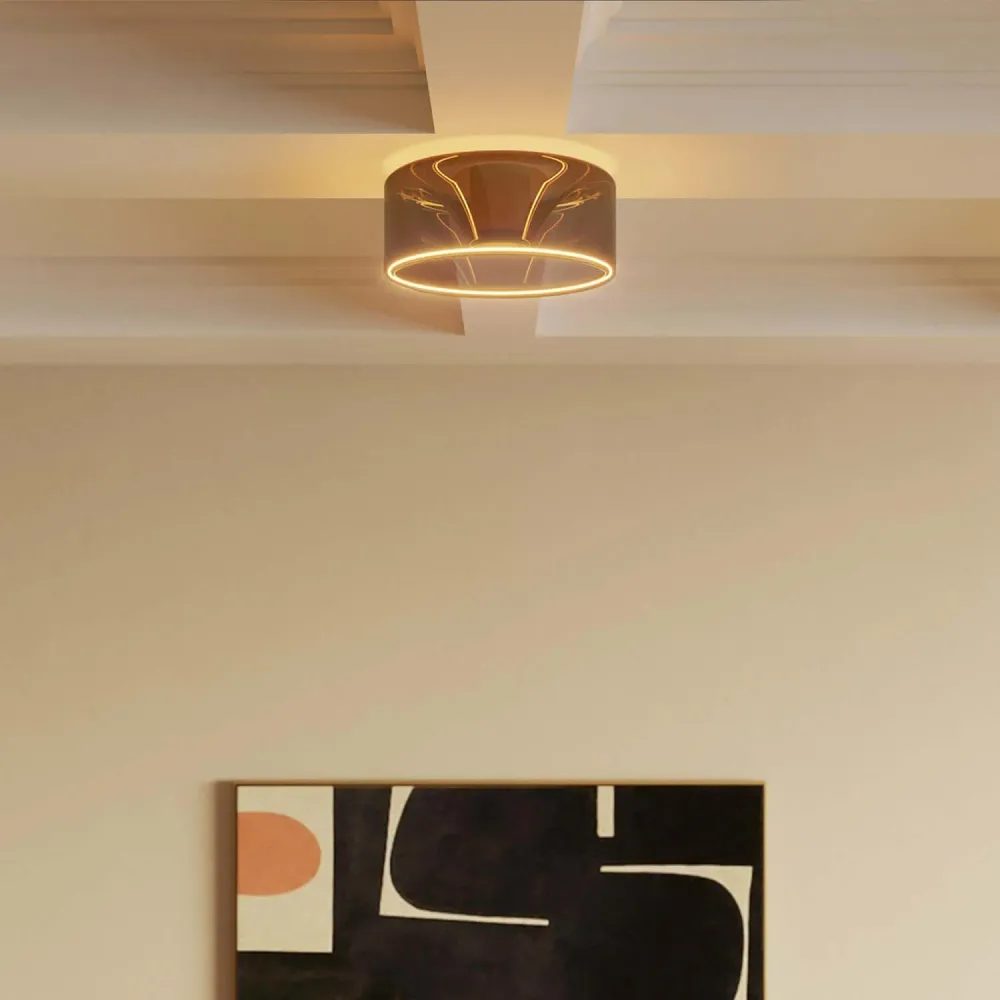 LED Lichtbron Smoky Ghost Line Recessed Donut 195x83 6W 380Lm E27 1900K Dimbaar - G12