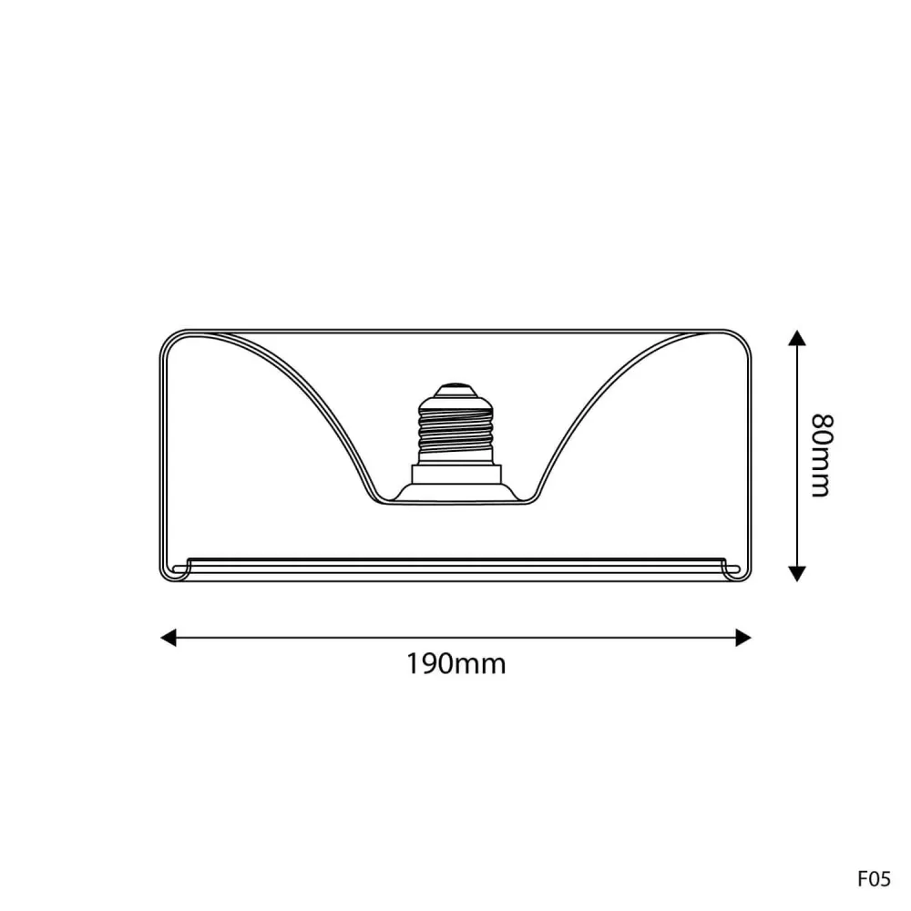 LED Lichtbron Smoky Ghost Line Recessed Donut 195x83 6W 380Lm E27 1900K Dimbaar - G12