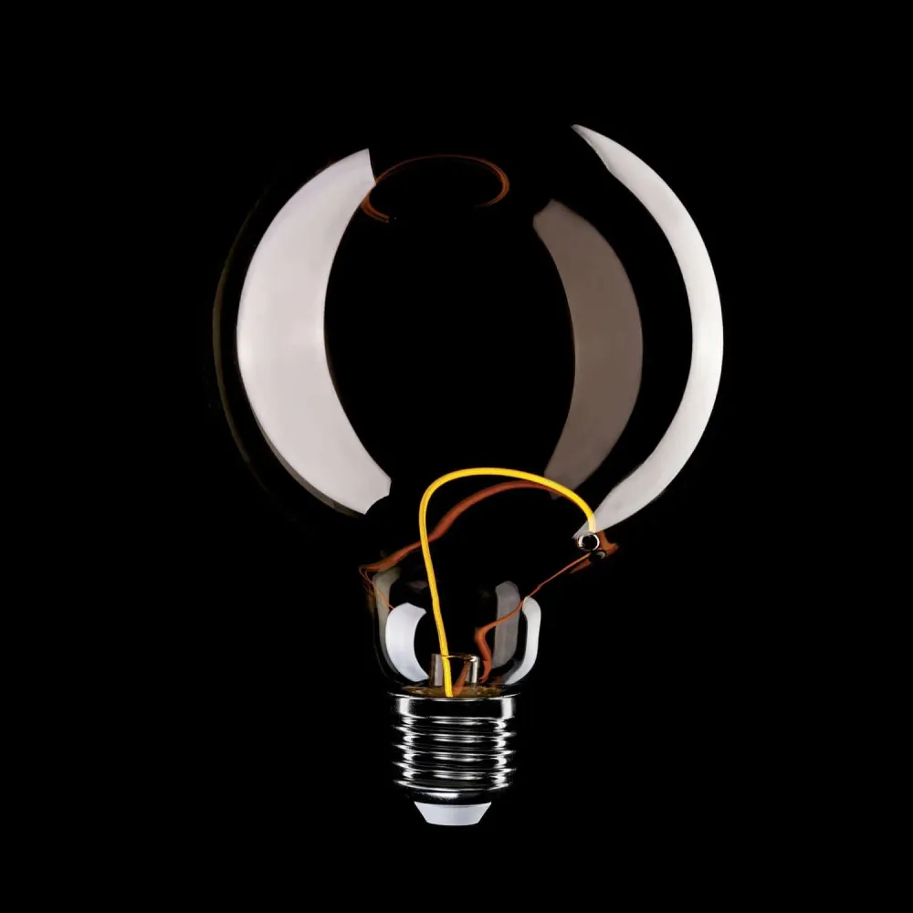 LED Lichtbron Smoky Magnetic Deco Line Globe G125 2,8W 90Lm E27 1800K - F05