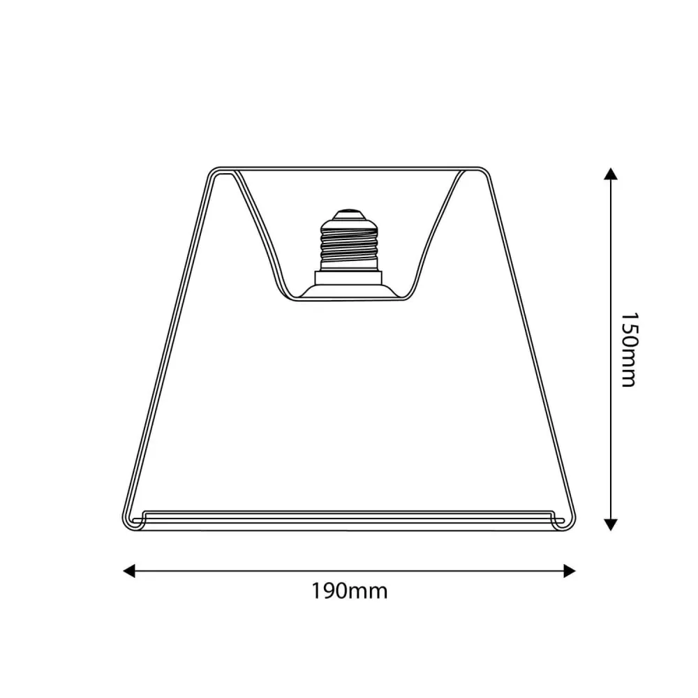 LED Lichtbron Transparant Ghost Line Recessed Cone 6W 500Lm E27 2200K Dimbaar - G01