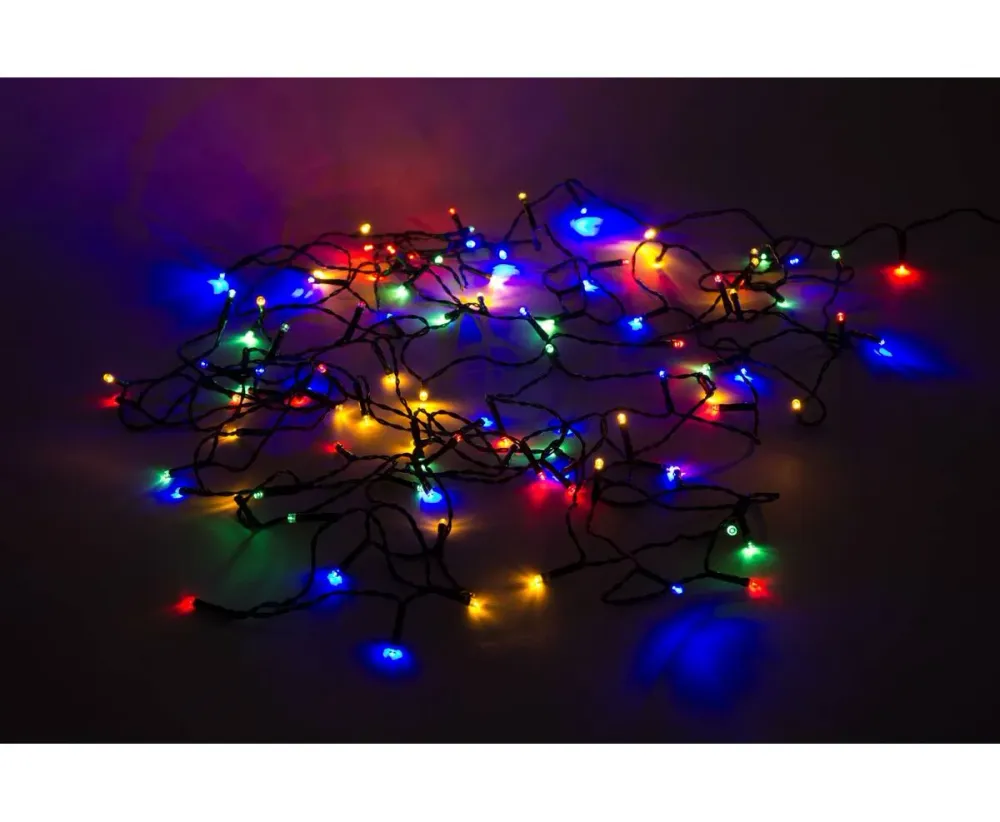 LED Lichtsnoer 11.2m, 100 Gekleurde LED's, Binnen/Buiten Gebruik