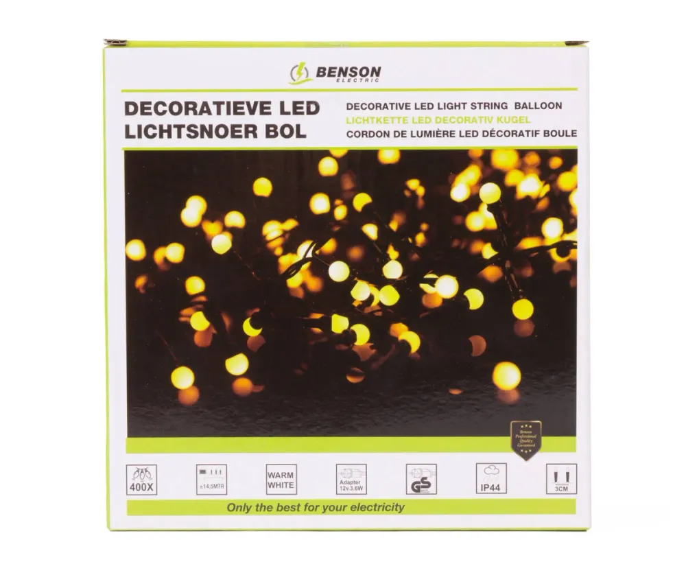 LED Lichtsnoer 400 LED's, 14.5m, IP44, Binnen/Buiten Decoratie