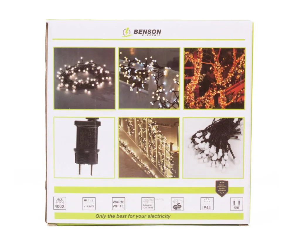 LED Lichtsnoer 400 LED's, 14.5m, IP44, Binnen/Buiten Decoratie