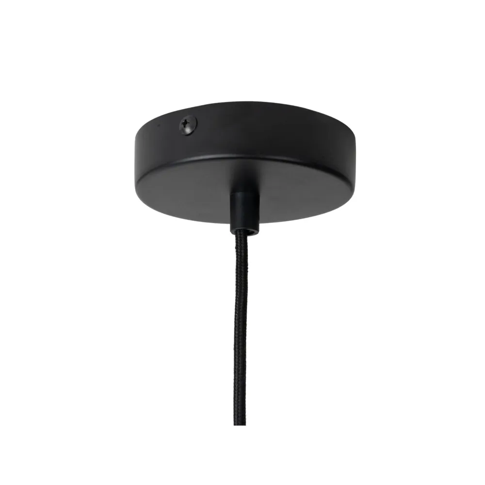 Leitmotiv hanglamp Rayado - geel - 12x12x38cm