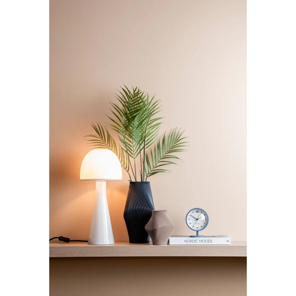 Leitmotiv tafellamp Bombin - wit - 20x20x45cm - Paddenstoellamp