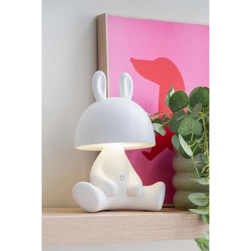 Leitmotiv tafellamp Bunny - wit - 22x17x27cm
