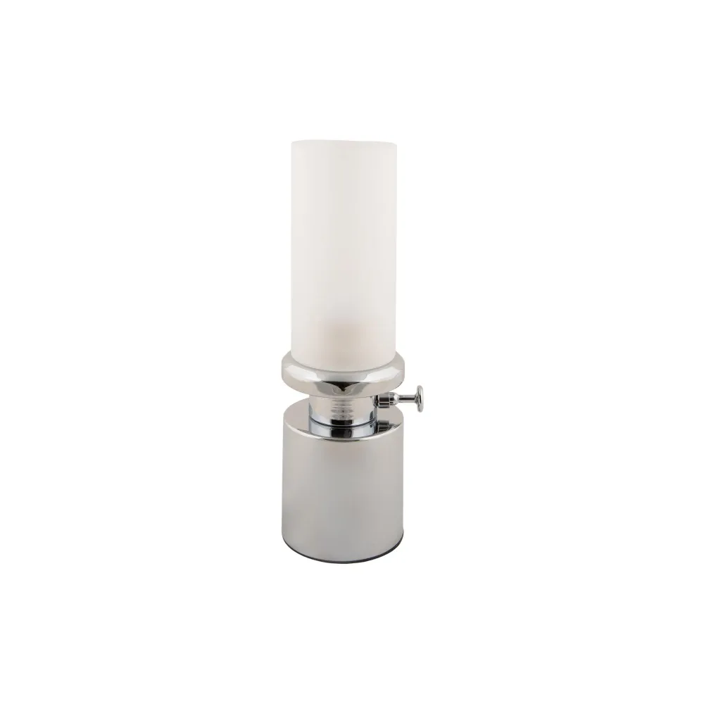 Leitmotiv tafellamp Camp LED - zilver - Ø7.8cm