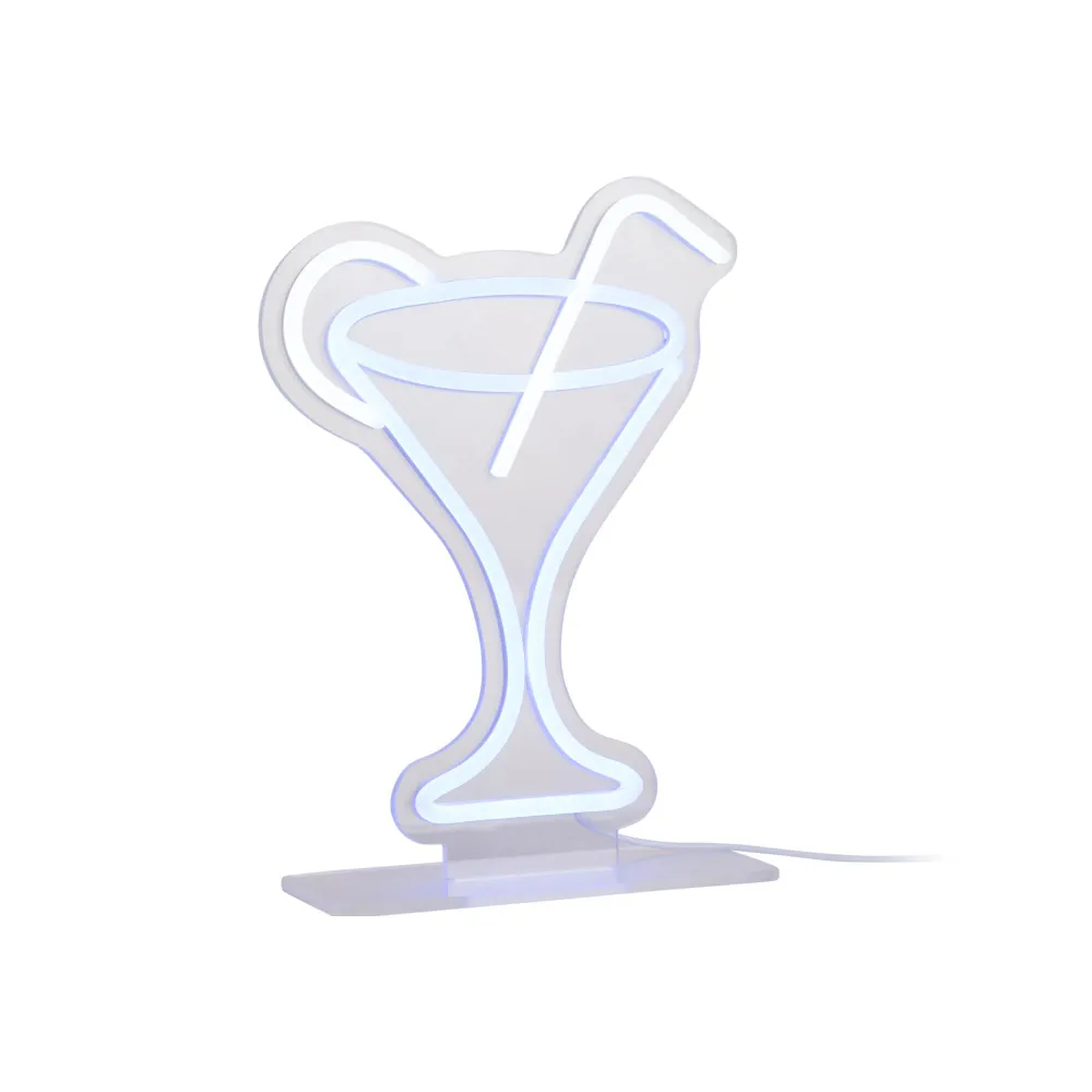 Leitmotiv tafellamp Cocktail - blauw - 21.8x21.8x30cm