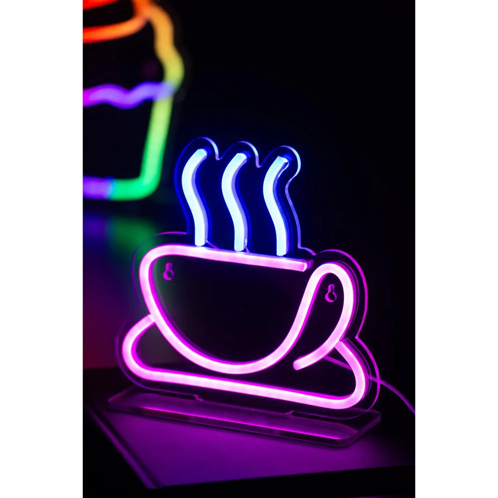 Leitmotiv tafellamp Coffee - roze - 22x22x21cm