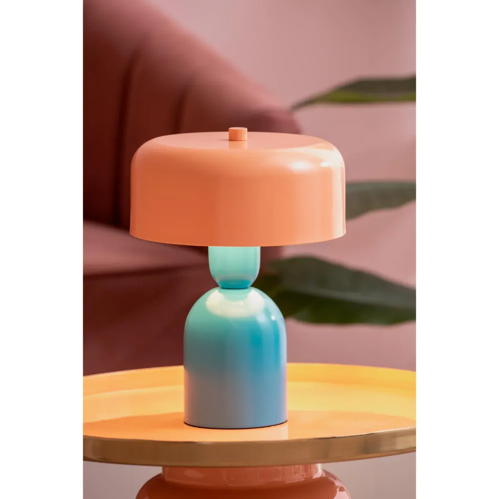 Leitmotiv tafellamp Double Funky - blauw - Ø19cm