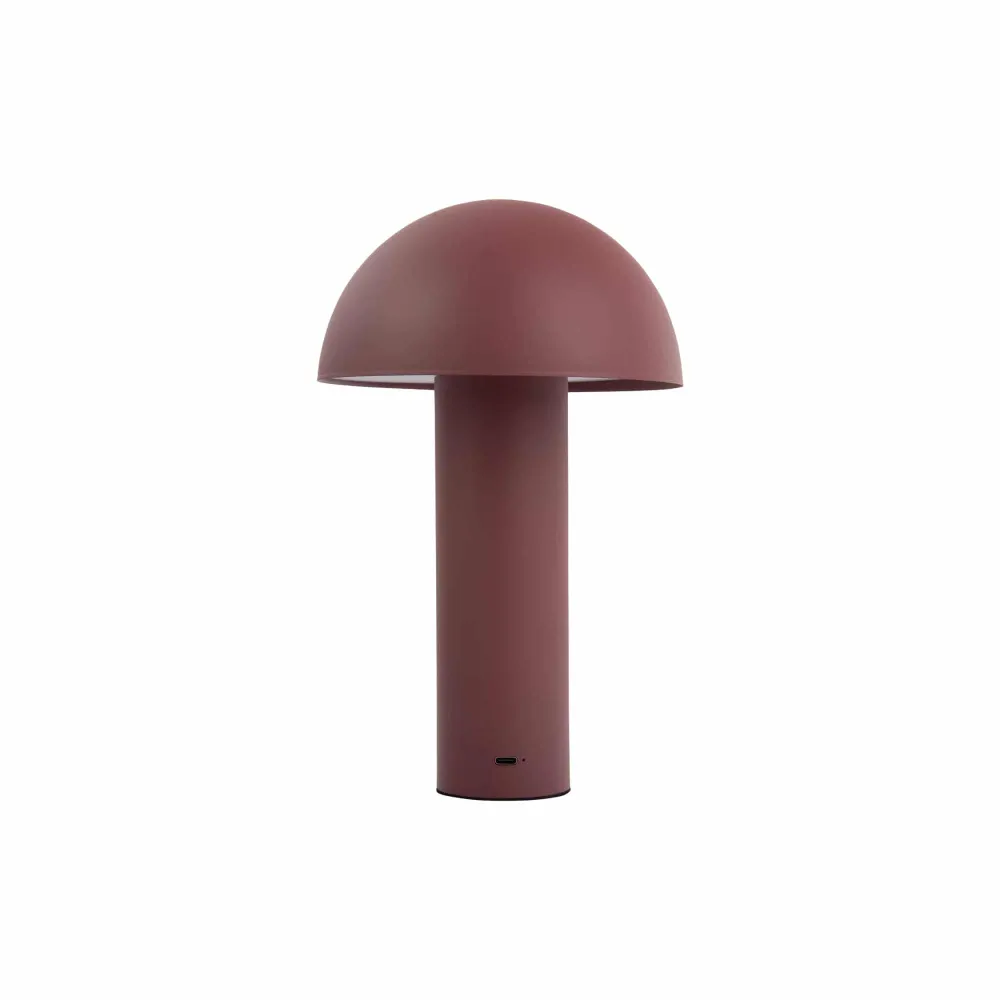Leitmotiv tafellamp Fuego - rood - 15x5.5x24.5cm - Paddenstoellamp