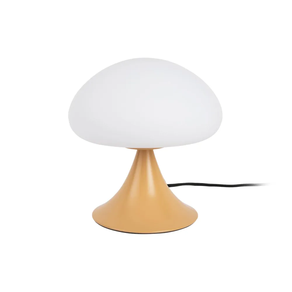 Leitmotiv tafellamp Hongo - geel - 20x20x21cm - Paddenstoellamp