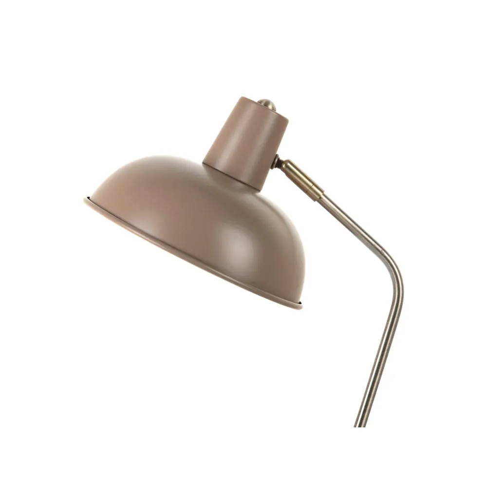 Leitmotiv tafellamp Hood - bruin - Ø26cm