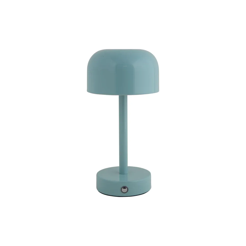 Leitmotiv tafellamp James LED - blauw - 12.5x12.5x24.5cm - Paddenstoellamp
