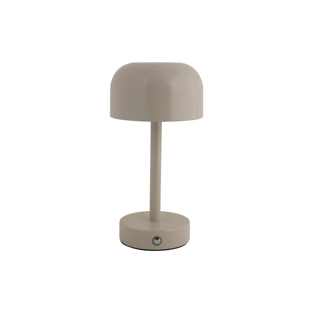 Leitmotiv tafellamp James LED - grijs - 12.5x12.5x24.5cm - Paddenstoellamp