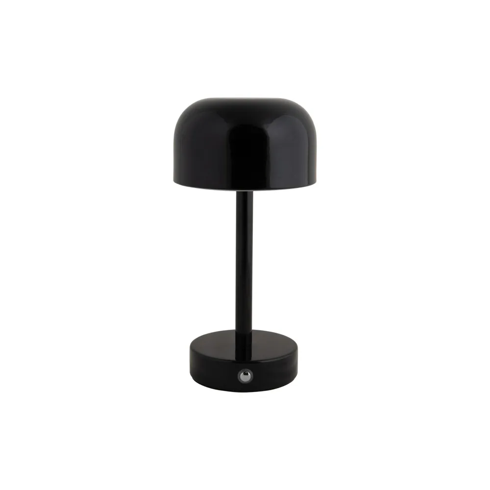 Leitmotiv tafellamp James LED - zwart - 12.5x12.5x24.5cm - Paddenstoellamp
