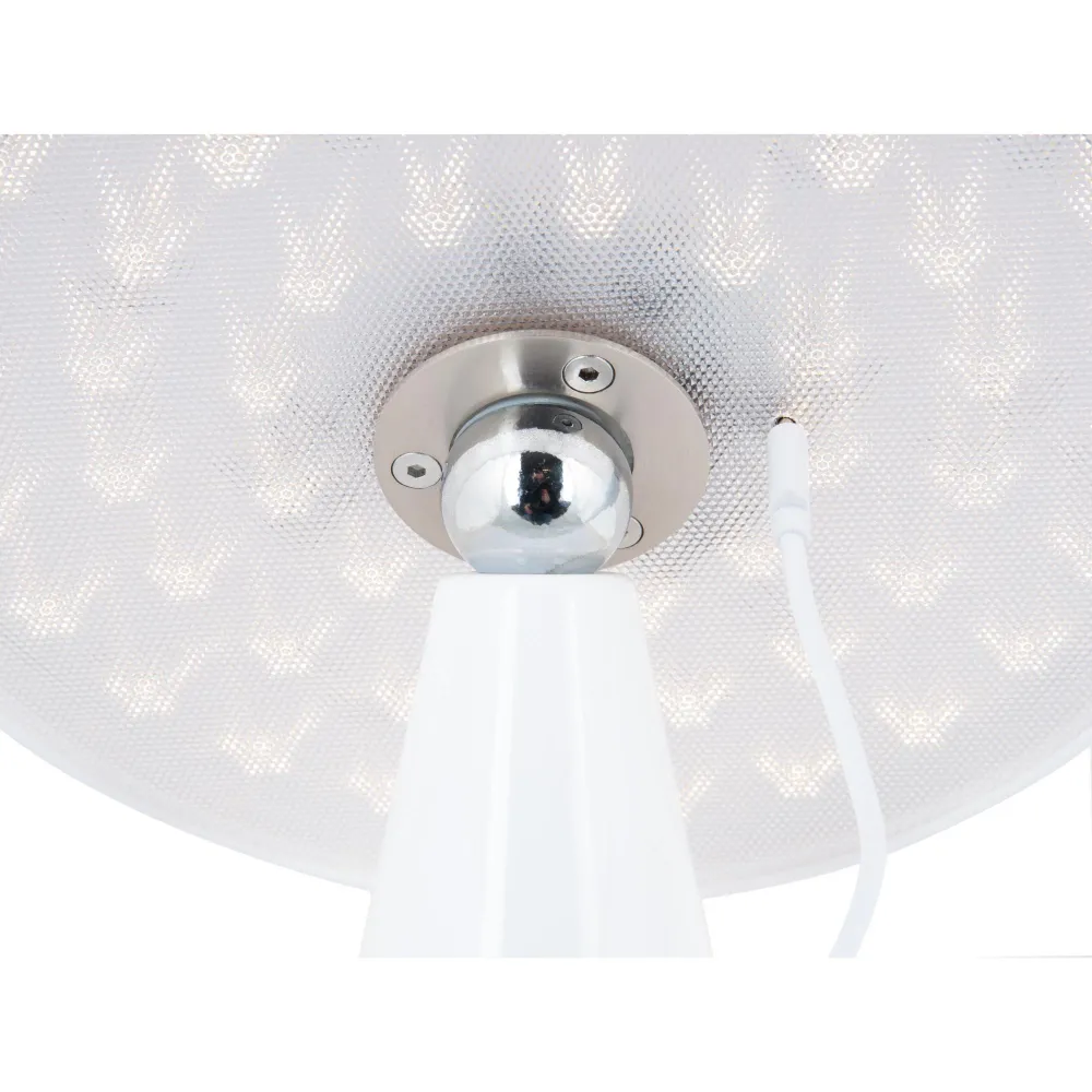 Leitmotiv tafellamp Phoebe LED - wit - Ø23cm
