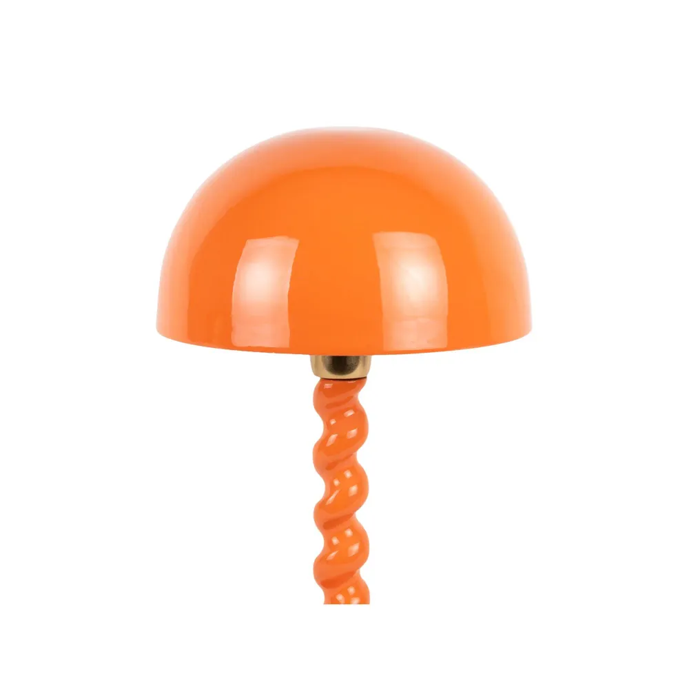 Leitmotiv tafellamp Prisa - oranje - 25x25x39cm - Paddenstoellamp