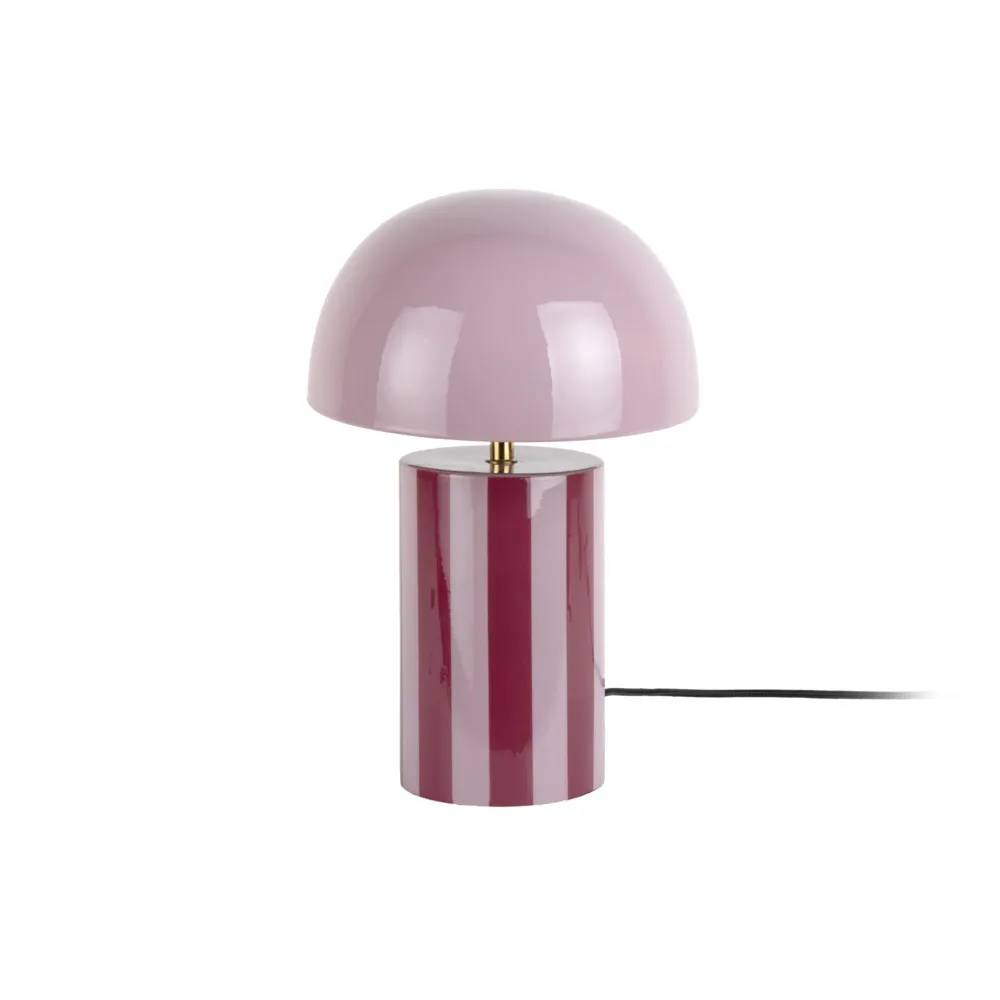 Leitmotiv tafellamp Rayado - paars - 25x25x34cm - Paddenstoellamp