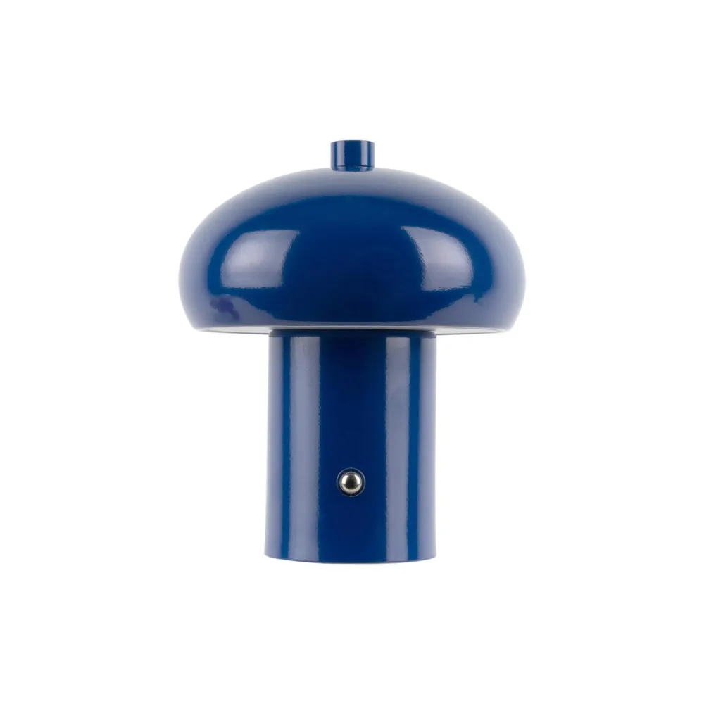 Leitmotiv tafellamp Retro Seta LED - blauw - 12.5x12.5x15cm - Paddenstoellamp