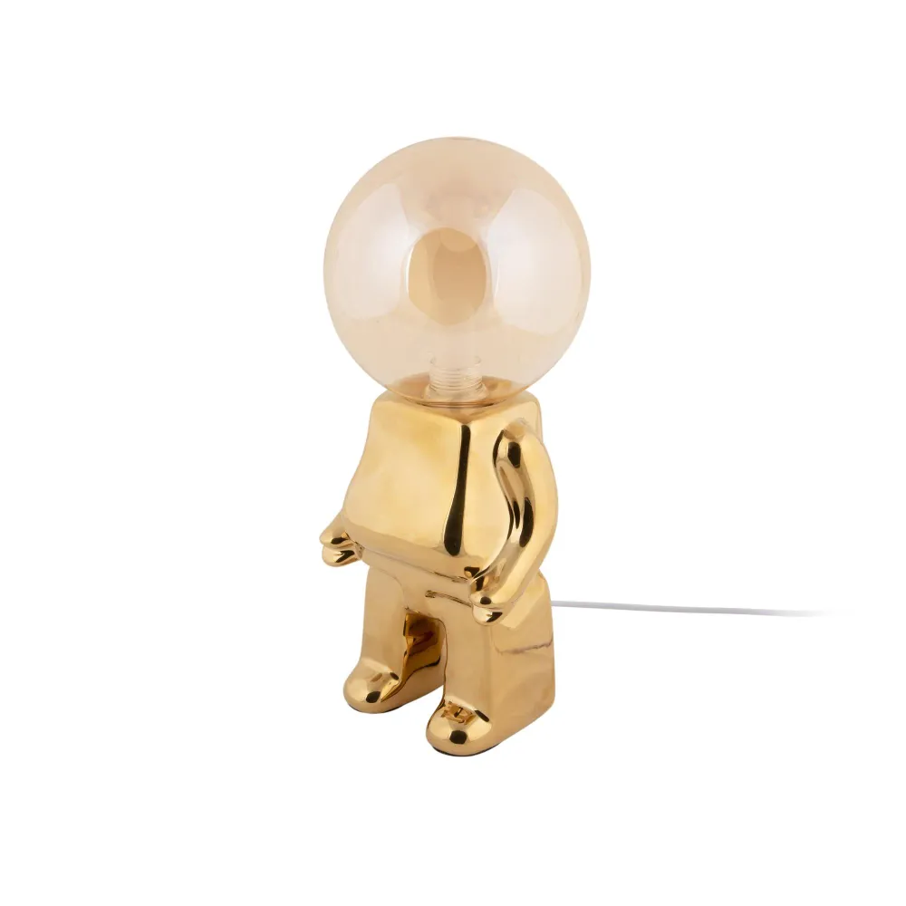 Leitmotiv tafellamp Ross LED - goud - 12x12x27cm