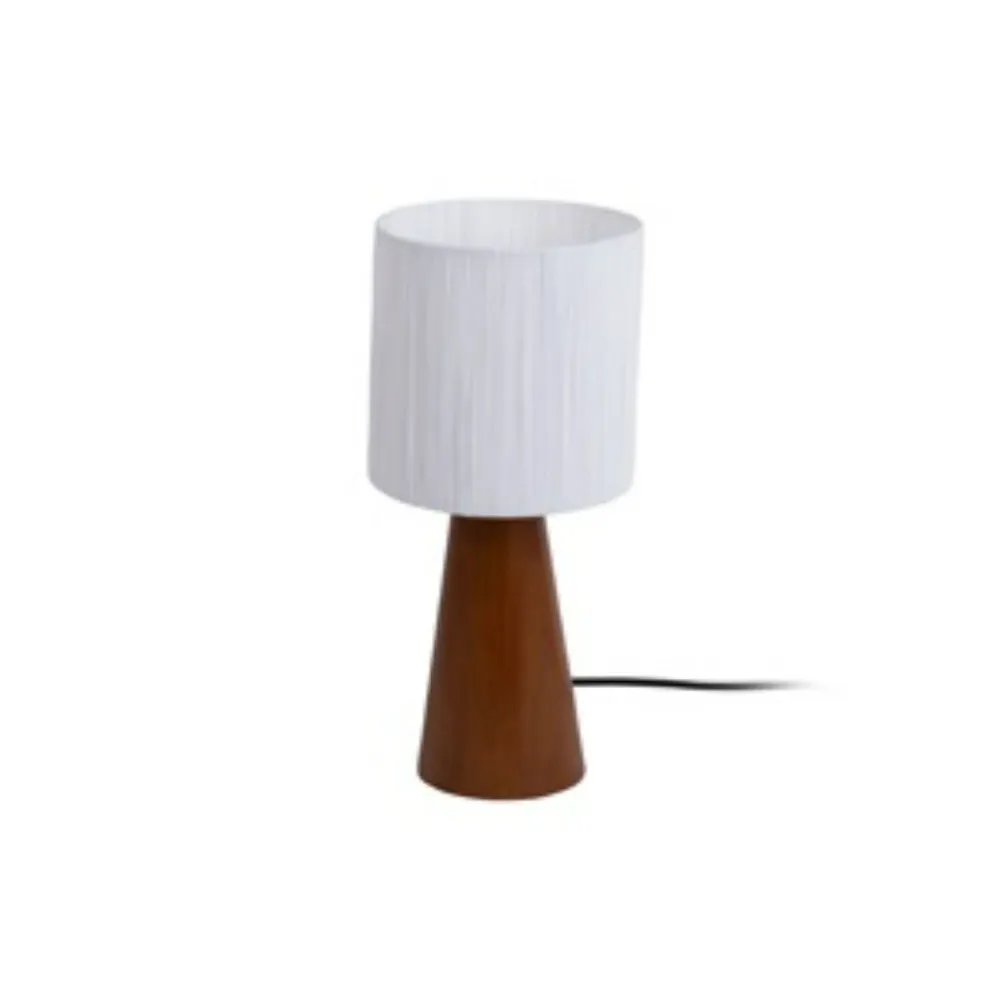 Leitmotiv tafellamp Sheer Cone - wit - Ø15cm