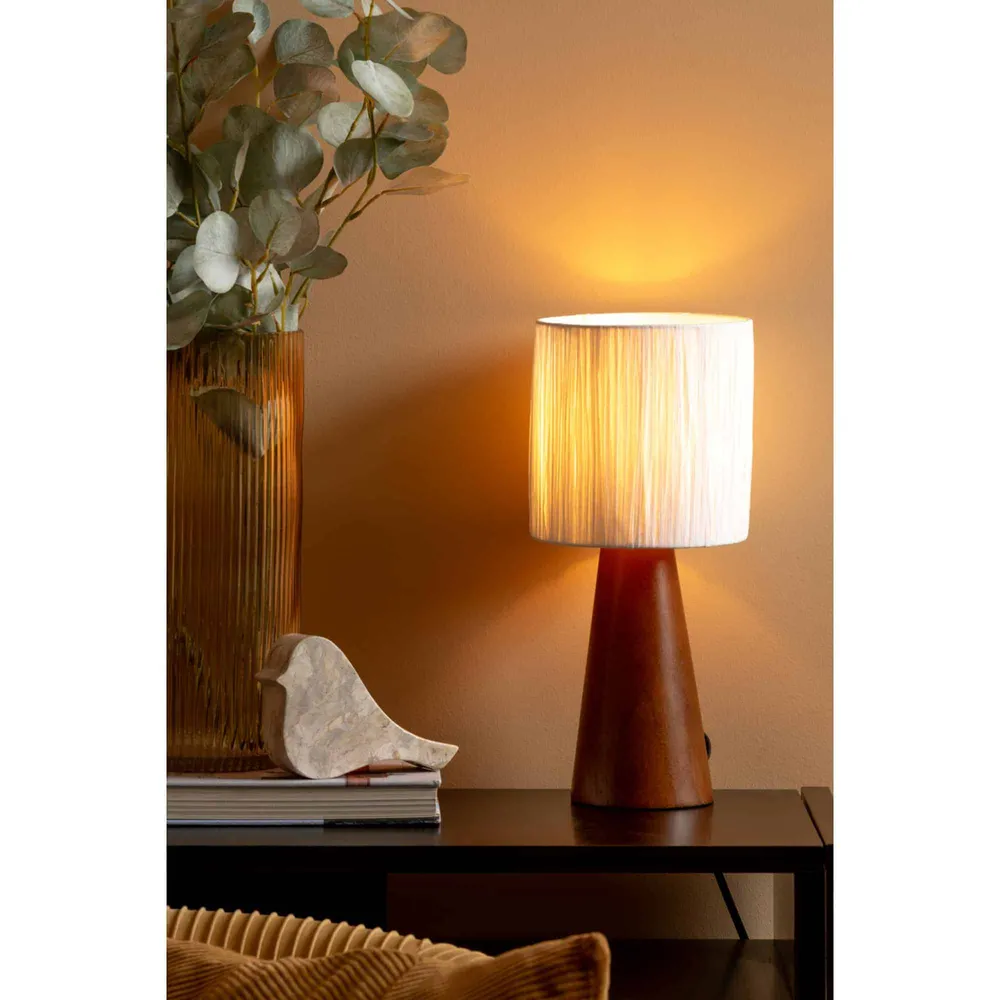 Leitmotiv tafellamp Sheer Cone - wit - Ø15cm