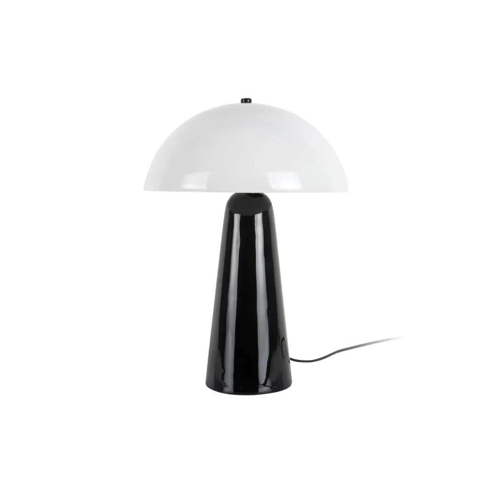 Leitmotiv tafellamp Vidrio Centro - zwart - 30xx42cm - Paddenstoellamp