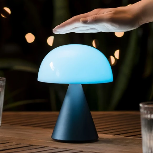 Lexon Mina Large lamp accu metallic grijs - 9 kleuren licht Lexon Design