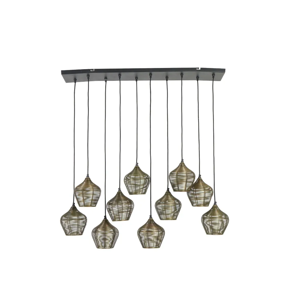 Light & Living hanglamp Alvaro - brons - 120x25x29.5cm