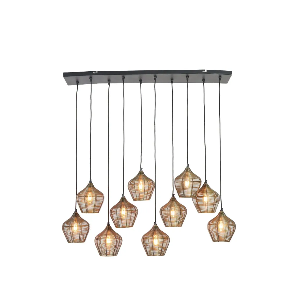 Light & Living hanglamp Alvaro - brons - 120x25x29.5cm